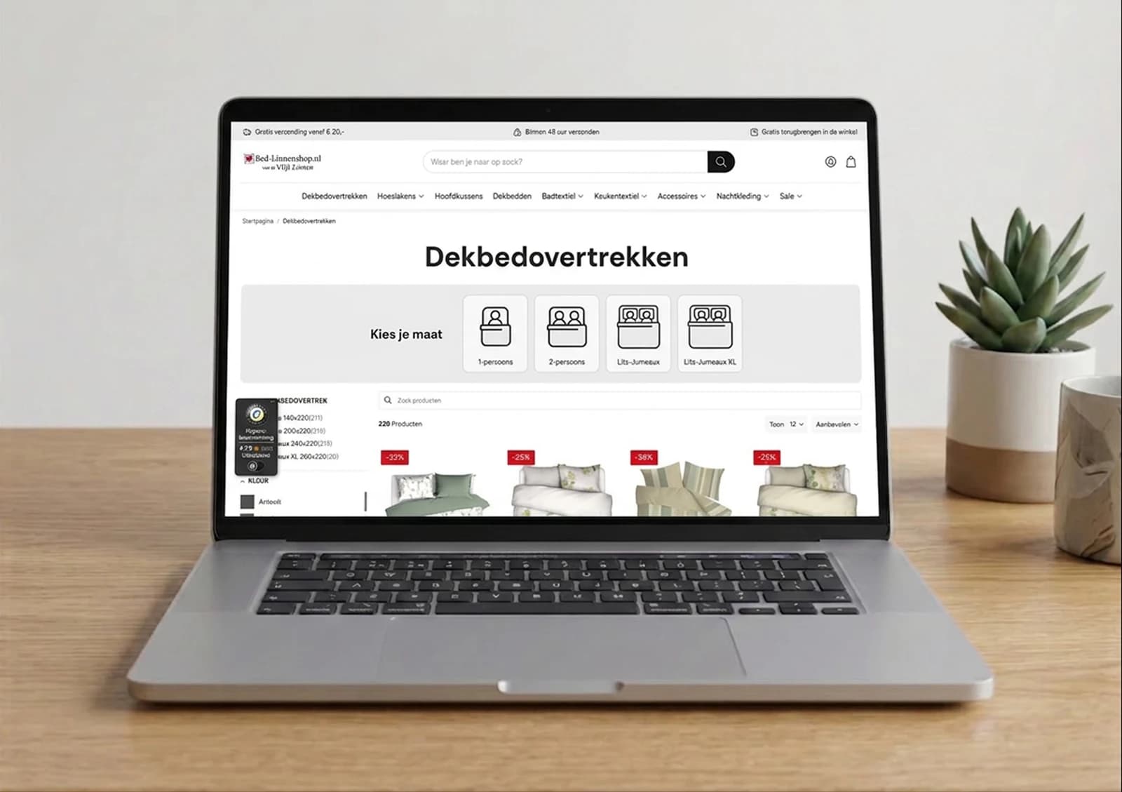 Gecustomized Shopify-thema