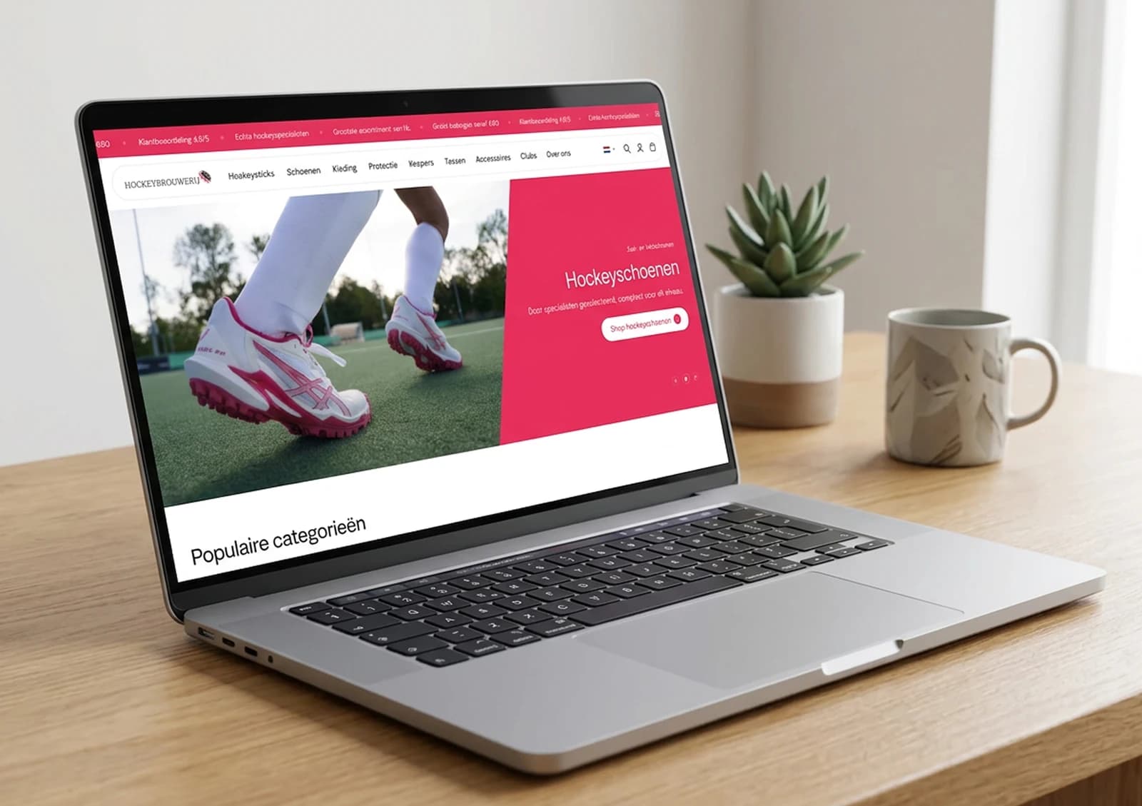 Voorbeeld van een Shopify webshop